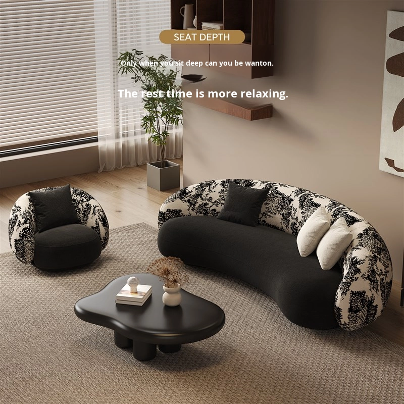 Commercial Fabric Printing - Sofa modułowa w stylu retro z