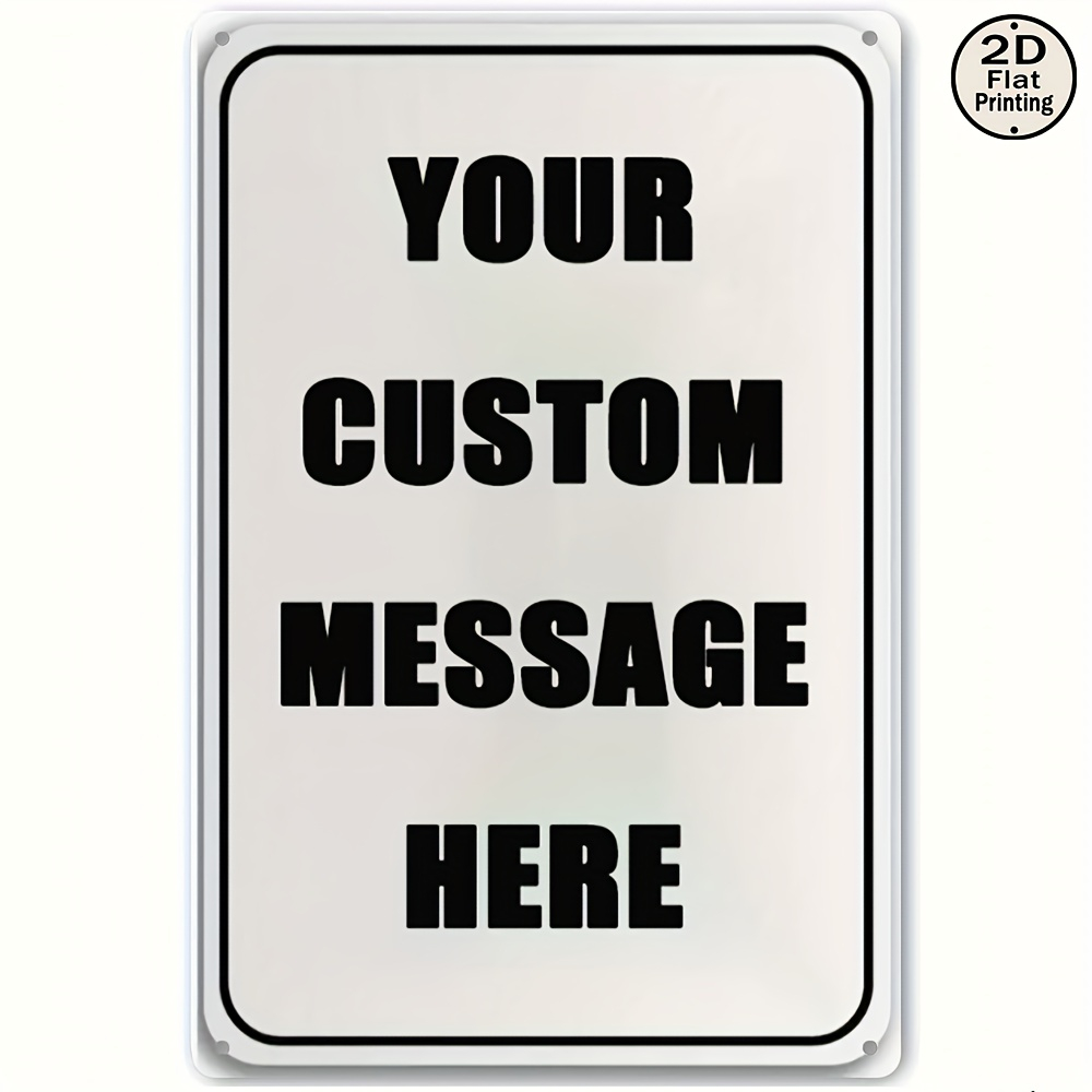 Company Profile Printing - Metalowy szyld blaszany z własnym tekstem,